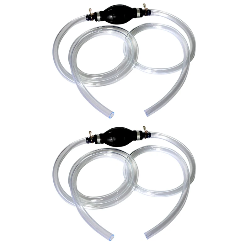 

2X Useful Fuel Liquid Transfer Pump Manual Hand Pump Suction Oil Water Petrol Fuel Liquid Transfer Pump Pipe