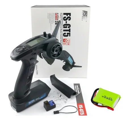 FlySky FS-GT5 FS GT5 2.4G 6CH RC ���� �۽ű� FS-BS6 6CH ���ű� RC ���� ũ�ѷ� �ڵ��� ��Ʈ ��ũ �峭�� ���̽�