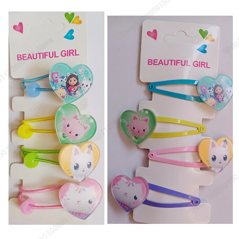 Gabby Dollhouses Girls Cartoon Cute Hair Clip Kids Anime Kawaii Hair-Ties Fashion Charms Accessori Per Copricapo Head-Dress Gifts
