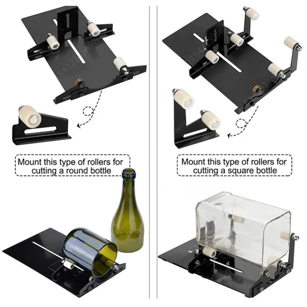 11/19Pcs Glass Cutter Professional for Bottle Cutting Glass Bottle-Cutter DIY Cut Tool Machine Wine Beer Glass Craft Recycle Cut 5