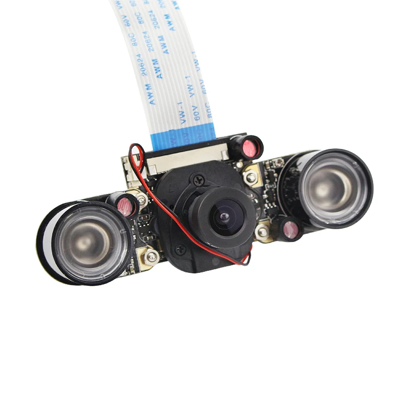 Raspberry Pi Night Vision Camera with 2 Infrared Light 5MP OV5647 Webcam 75 175
