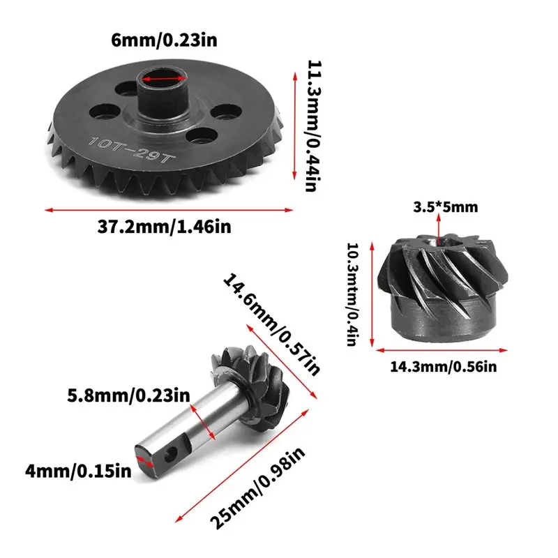 Kit de engrenagens helicoidais RC para TRAXXAS Slash 4X4 1/10 F-150