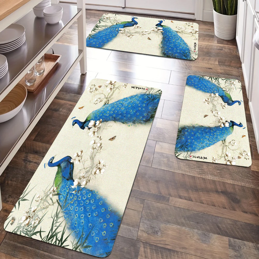 

Entrance Doormat Decoration Kitchen Bedroom Carpet Bathroom Anti-Slip Floor Hallway Balcony Rugs Modern 3D Printing Pattern Mat