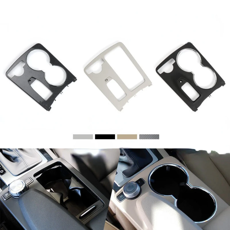

Car Central Control Armrest Box Cover GLK Level Armrest Box Water Cup Holder Cover for Mercedes Benz C-Class E-Class W204W212