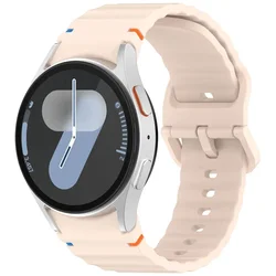 Premium Silicone Sport Strap for Galaxy Watch - Durable and Comfortable Wristband Replacement (Pink sand 03)