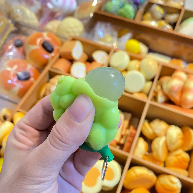 Scented Fruit Sunshine Rose Purple Grape Squeeze Kneading Toy