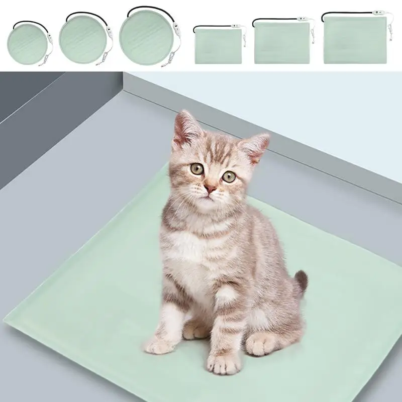 

Pet Heating Pad Dog Warming Non Slip Pad Easy to Clean Soft Cover Chew Resistant Heated Blanket For Dogs pet winter supplies