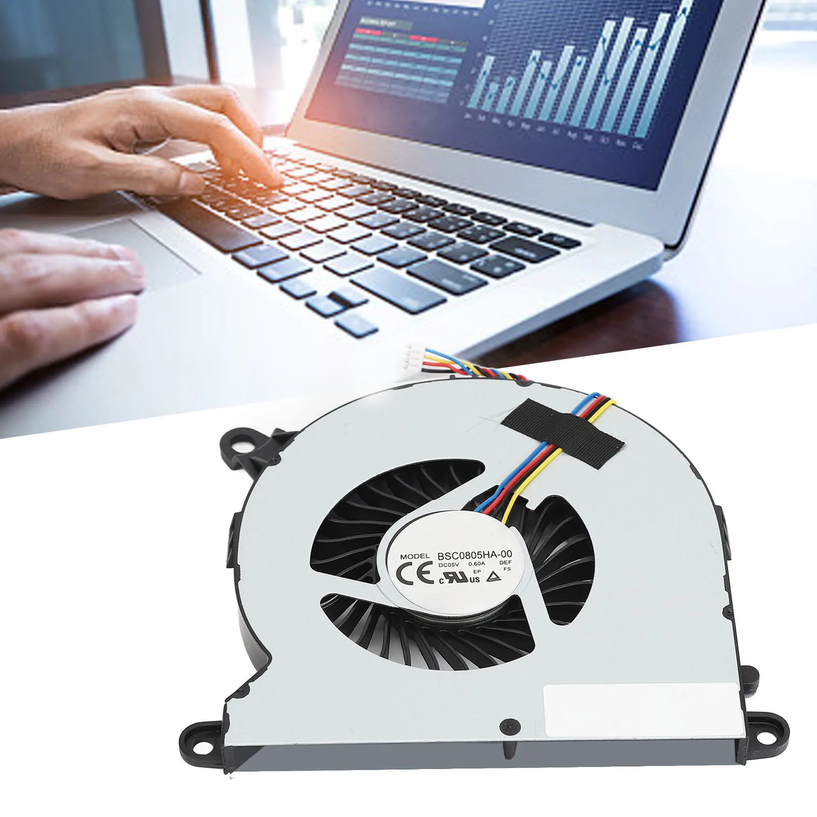 Cooling Fan Gaming Cooling Fan Desktop CPU Cooling Fan 5V 0.6A Lightweight 4 Pin for NUC8i7BEH NUC8i3BEH