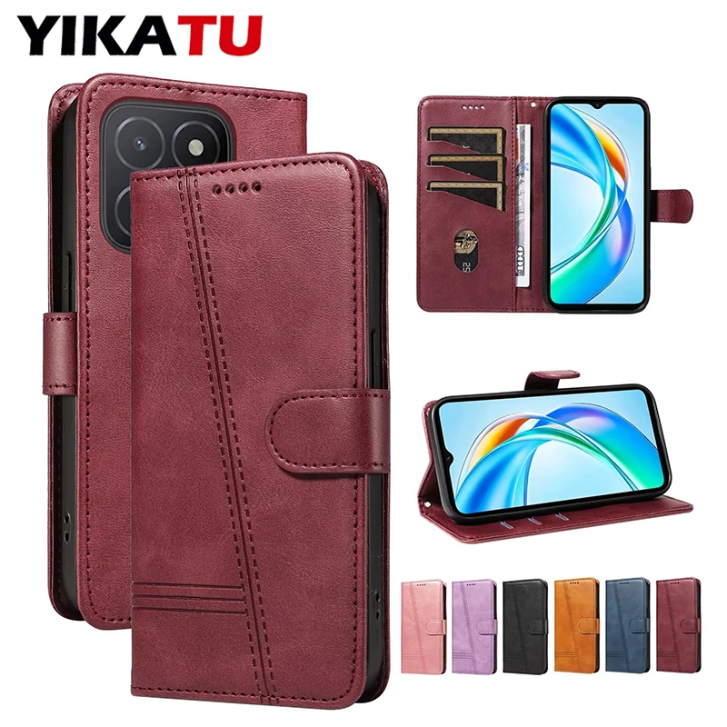 Leather Wallet Flip Card Case Cover