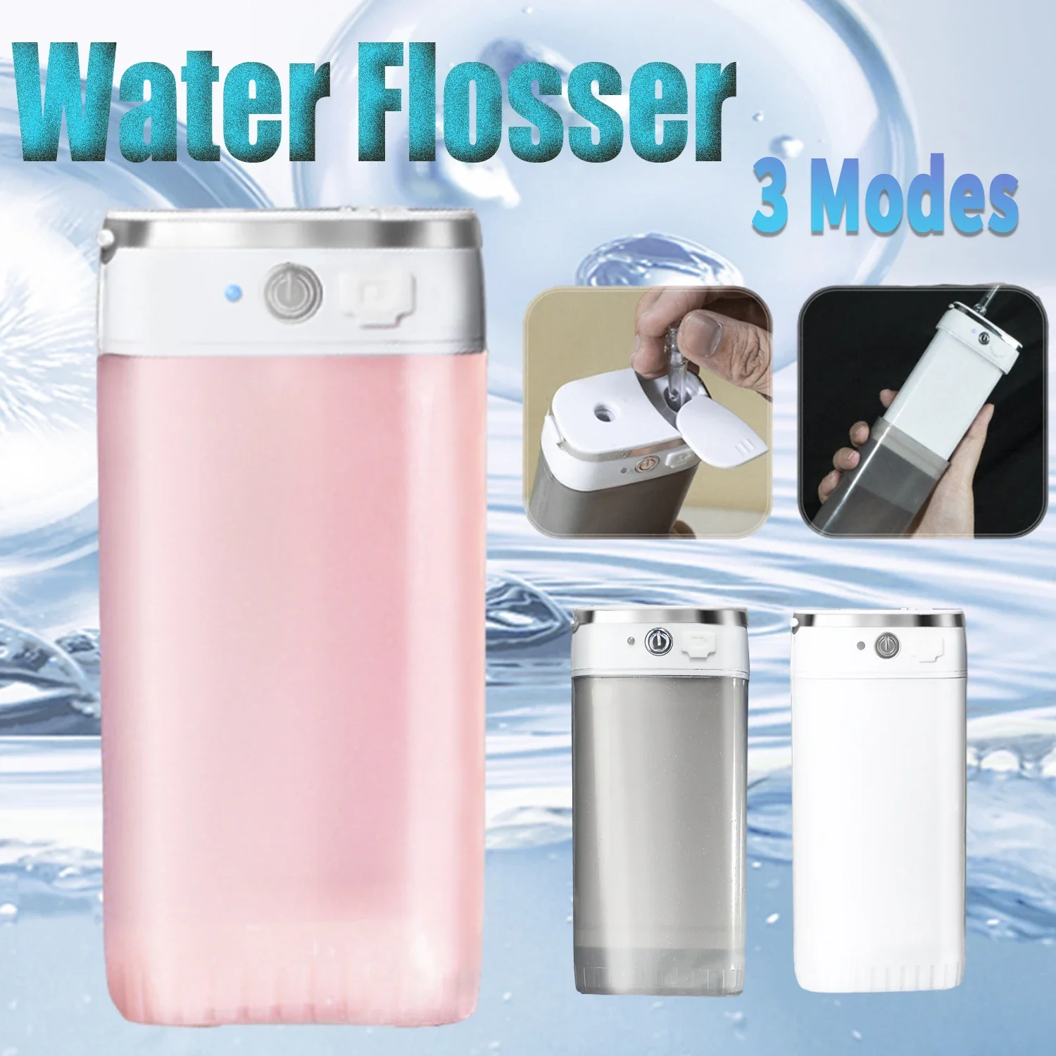 

Oral Irrigator Water Flosser USB Rechargeable Dental Whitening Home Professional Jet Scaler Tank Teeth Care Gums Cleaner