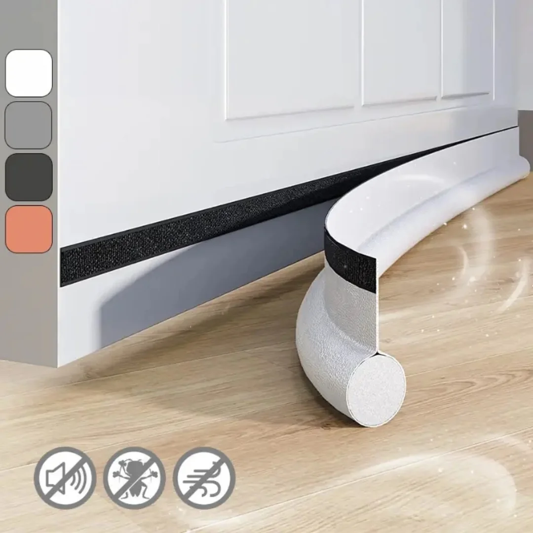 Door Bottom Sealing Strip 1pc Adjustable Weatherstrip Under Door Draft Stopper Anti-cold One Side Foam Blocker