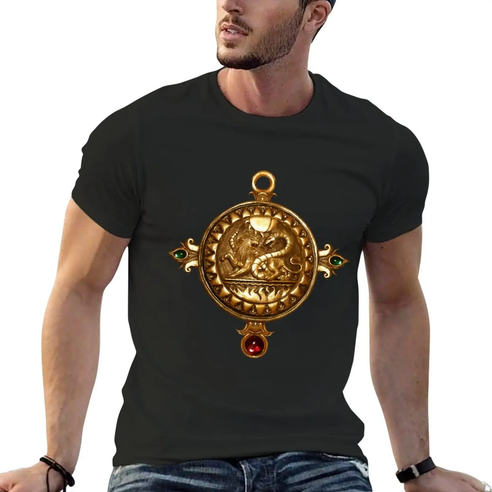 

Gabriel Knight Talisman Funny Legends T-Shirt Tee shirt quick-drying t-shirt mens graphic t-shirts anime