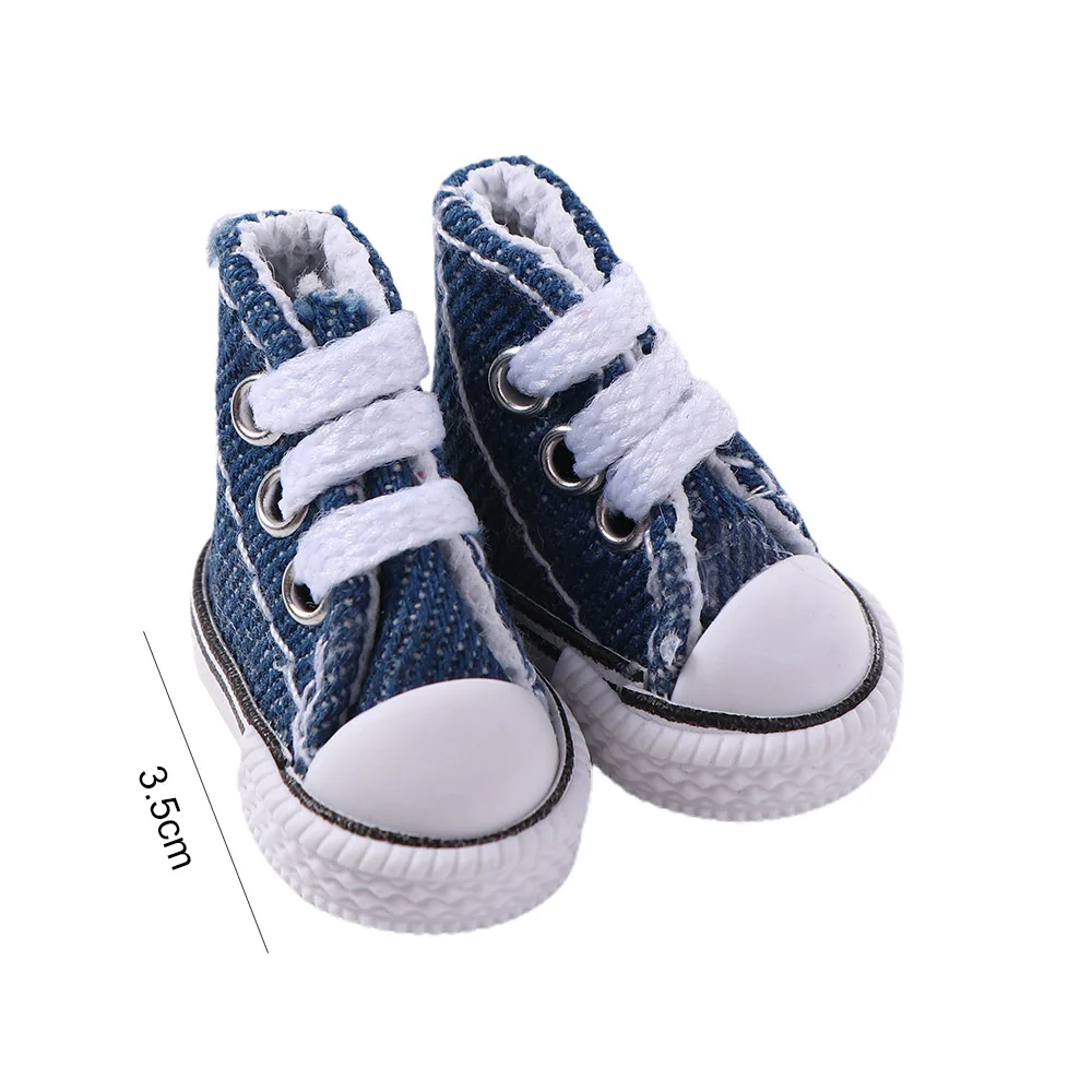 Dolls Accessories 3.5CM Sneakers Shoes Mini Shoes For Children Blyth Shoes Canvas Shoes Shoes
