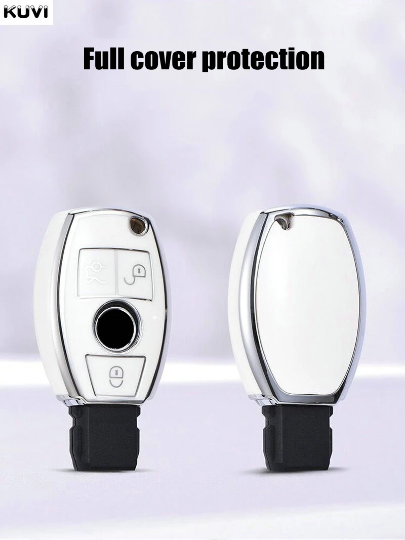 TPU Car Remote Key Case Cover Shell Fob For Mercedes Benz A B C E R Class GLS GLA GLK GLC CLS CLA AMG W204 W205 W212 W463 W176 key case cover,key case,car key shell,flip key fob shell