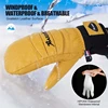 Ski Gloves Goat Leather Snowboard Mittens Men Women Winter Warm Snow Gloves Waterproof Anti-slip for Skiing Motorcycle Cycling 4