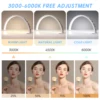3000-6000K Shadowless Fill Light Nail Lighting Lamp Desktop Beauty Lamp 3 Color adjustable Light Half Moon Shaped Beauty Lamp 4