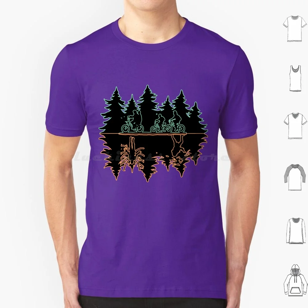thumbnail image 1 of ( The Upside Down ) 2 T Shirt 6xl Cotton Cool Tee Things Stranger Will Byers Mike Eleven Lucas Dustin 80s Hawkins Netflix 1980s, 1 of 5