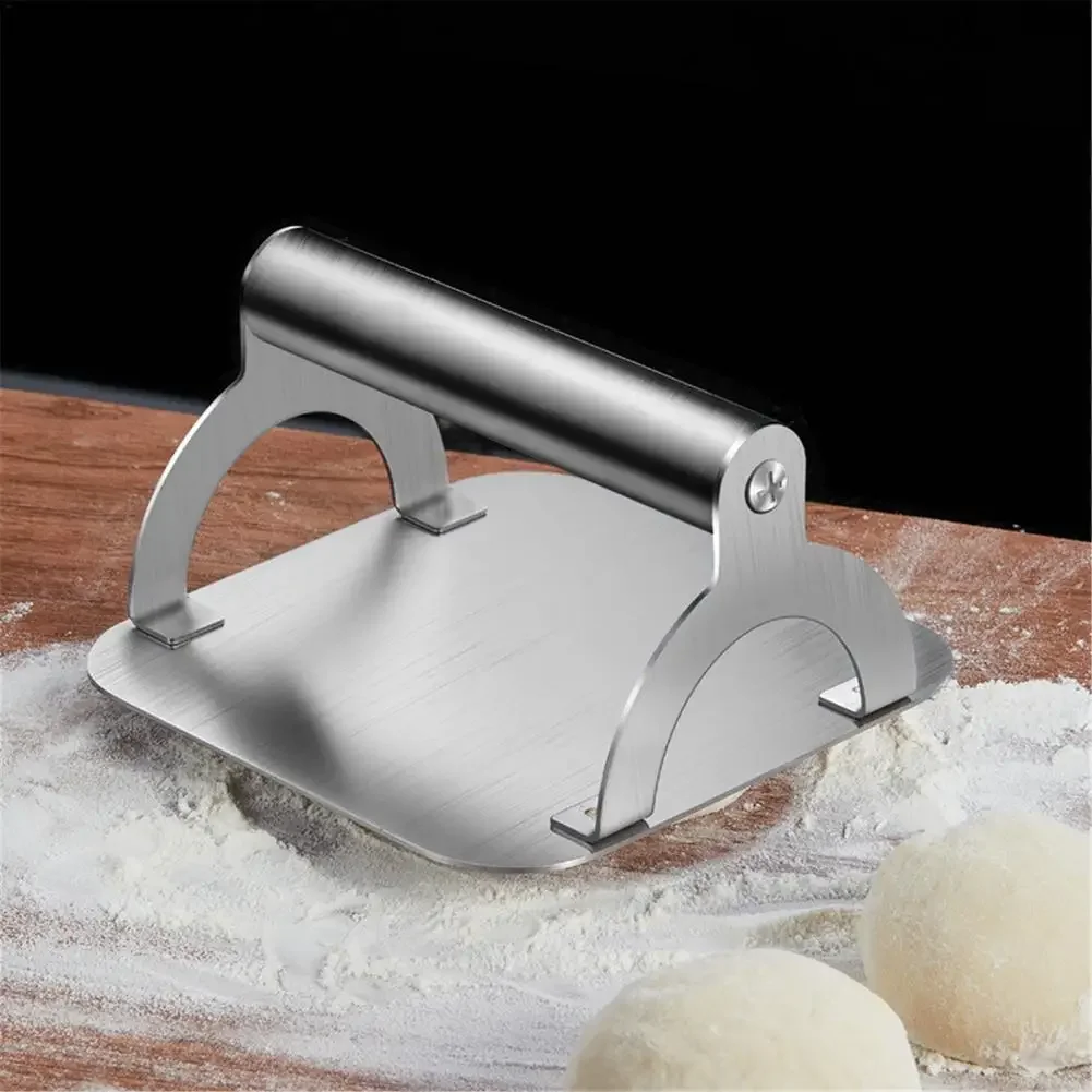 Smash Burger Press 304 Stainless Steel Griddle Accessories Kit Round Hamburger Press Patty Maker Tool Kit for BBQ Lover