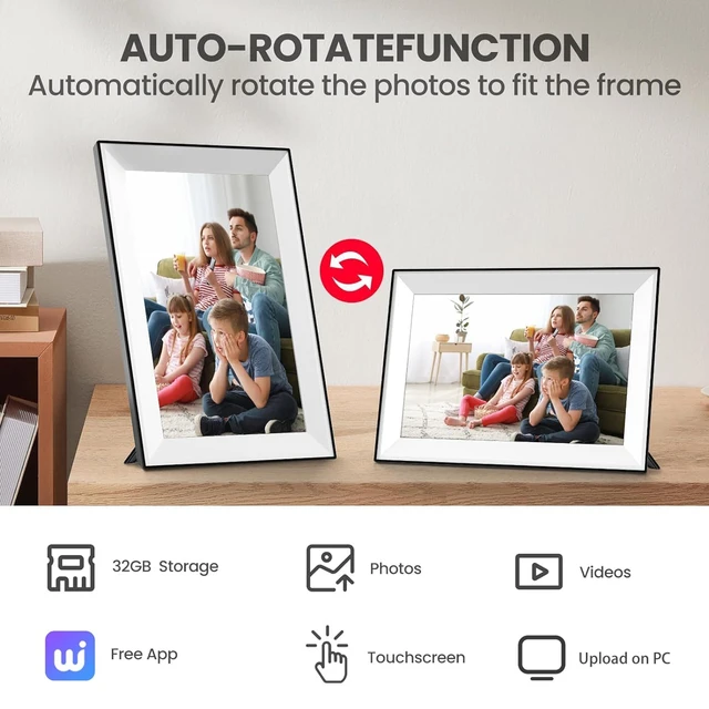 Uhale 10.1" WiFi Digital Photo Frame 32GB 6