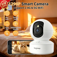 BoyKeep caméra intelligente 2K Protection de sécurité Surveillance Wifi 5G/2.4GHz Vision nocturne intérieure pour bébé 360 °   Audio bidirectionnel panoramique et inclinable K30 1