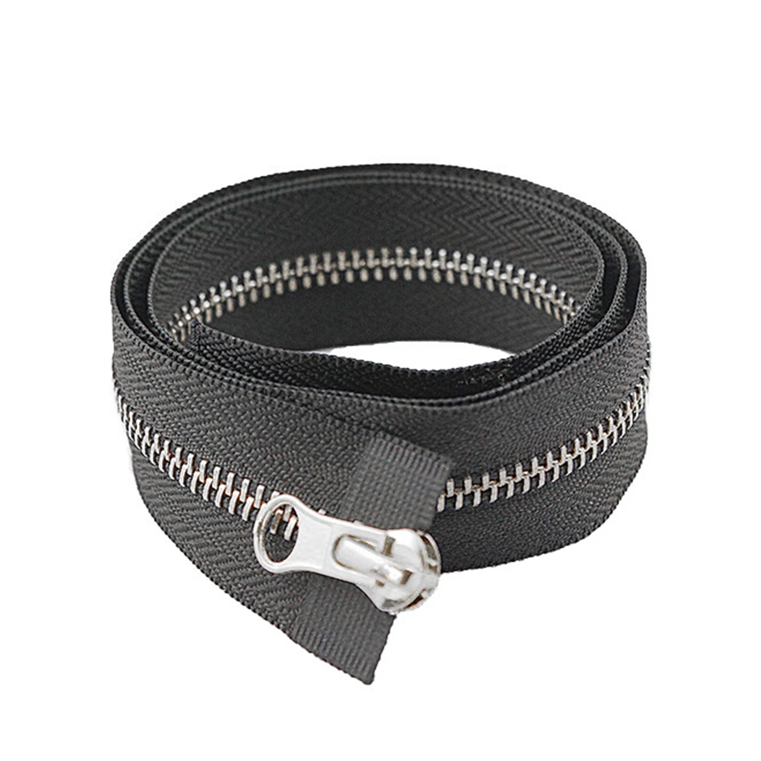 1PCS Black 80cm Zippers Open End Zipper Nylon Zipper for Sewing Long Coat Down Jacket, DIY Sewing