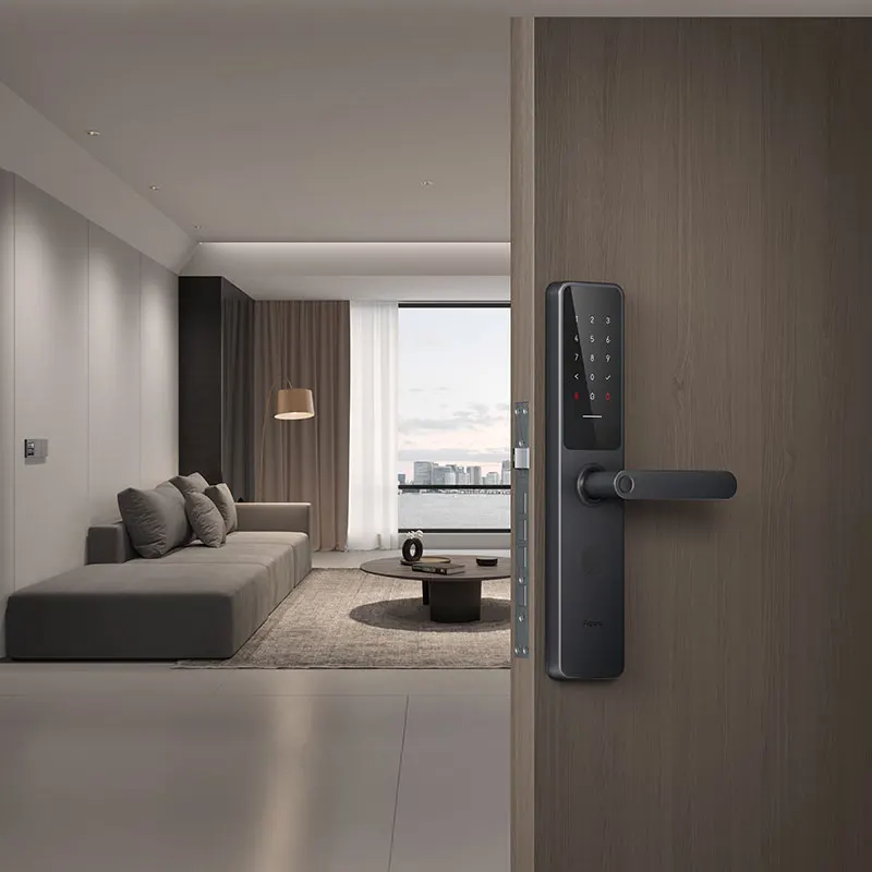 Aqara A100 Pro Smart Door Lock Zigbee Bluetooth 5.0 NFC Card Lock A100Pro Smart Fingerprint Unlock Work with Apple Homekit