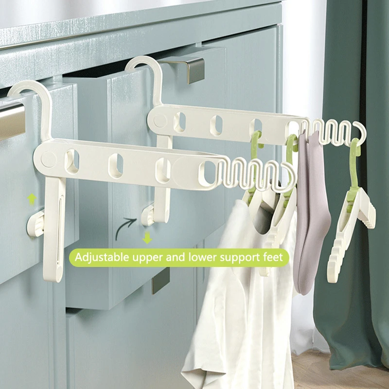 Foldable Drying Rack 5 Holes Travel Portable Clothes Hanging Hotel Indoor Drying Rack Hanging Clothes Hook Hanging Hole Rack 1