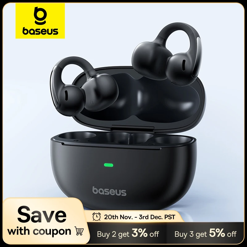 新品未使用 Baseus Bowie MC1 Pro ワイヤレスイヤホン Amazon.co.jp: Baseus Bowie MC1 Pro（Bluetooth 6.0）イヤーカフ