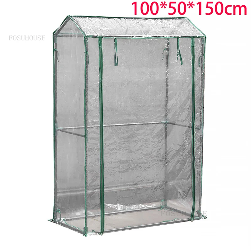 Balcony Home Plant Garden Greenhouse Windproof and Rainproof Outdoor Garden Greenhouse Insulation Cover Walk-in Plant