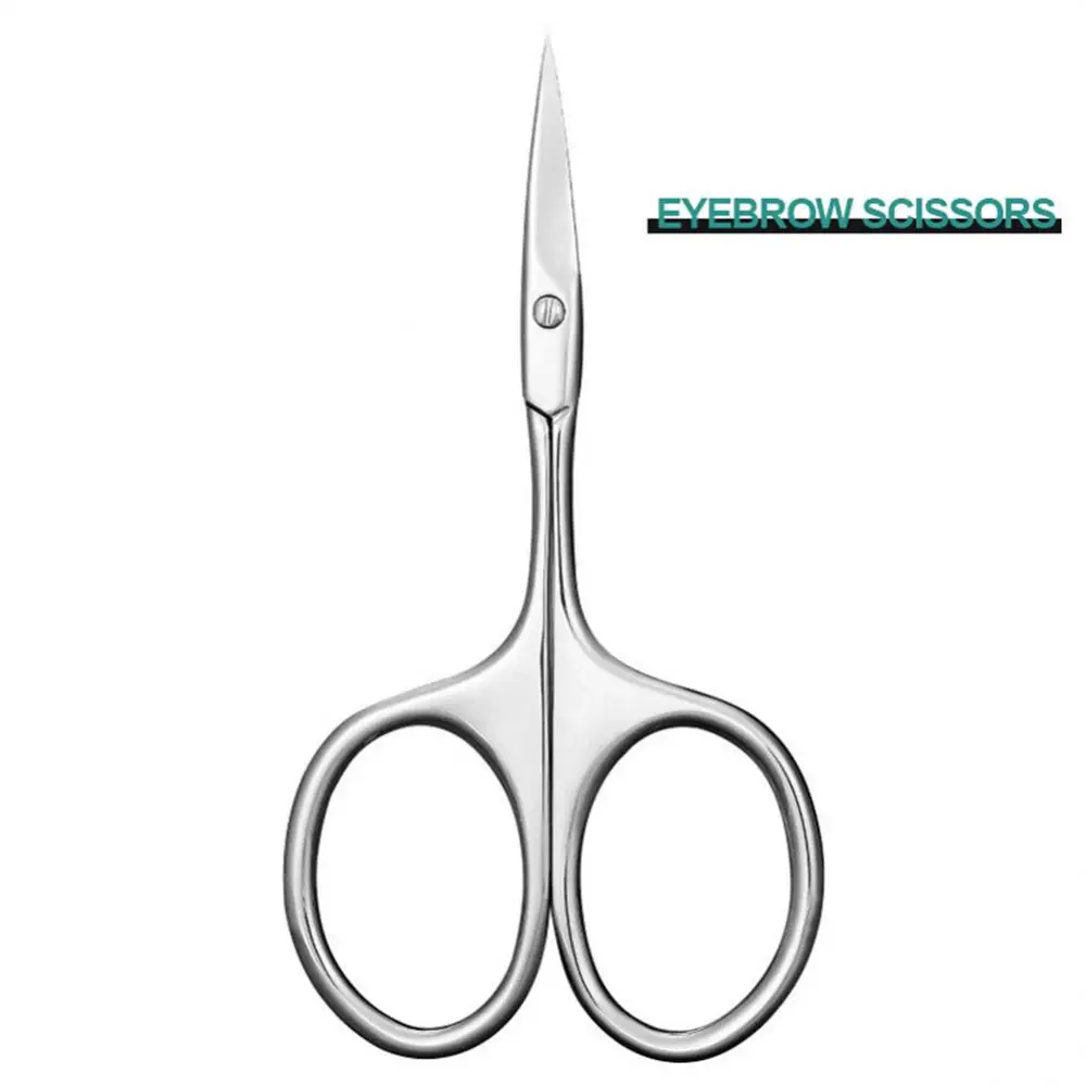 1~4PCS Professional Nail Scissor Manicure for Nails Eyebrow Nose Eyelash Cuticle Scissors Curved Pedicure Makeup Tools 6