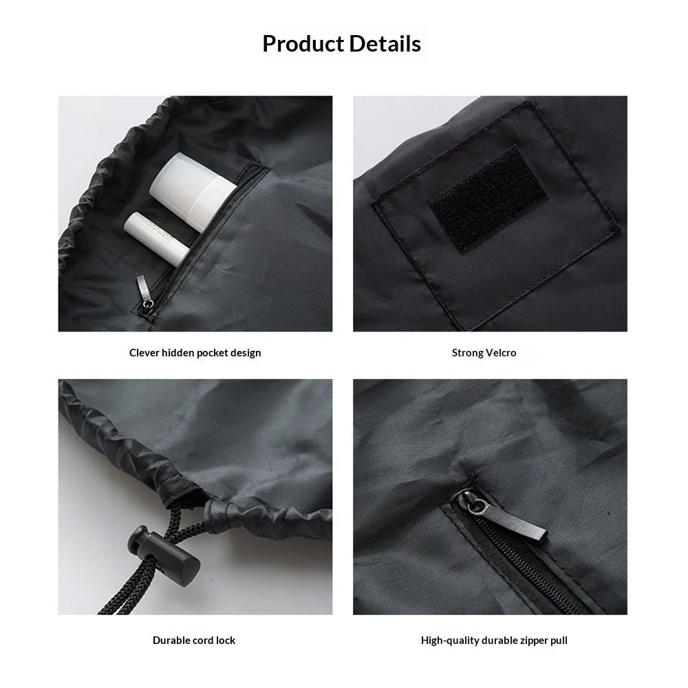 Women's Waterproof Drawstring Cosmetic Travel Organizer Bag