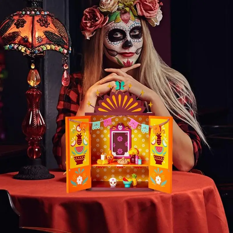 

Day Of The Dead Decorations Set Day Of The Dead Ofrenda Wooden Box Set, Wooden Day Of The Dead Box Decoration, Altar Ofrenda
