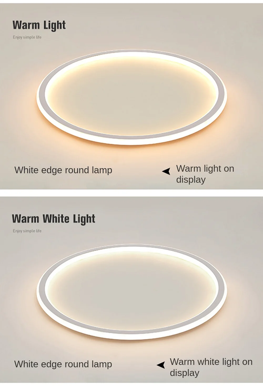 Nordic Minimalist LED Ceiling Light For Bedroom Living Room Se62337f2f21f42e4b1c53647a9ed6830Y