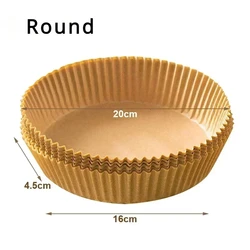 Disposable Non-Stick Air Fryer & Baking Paper Liner Pad (50pcs-Round)