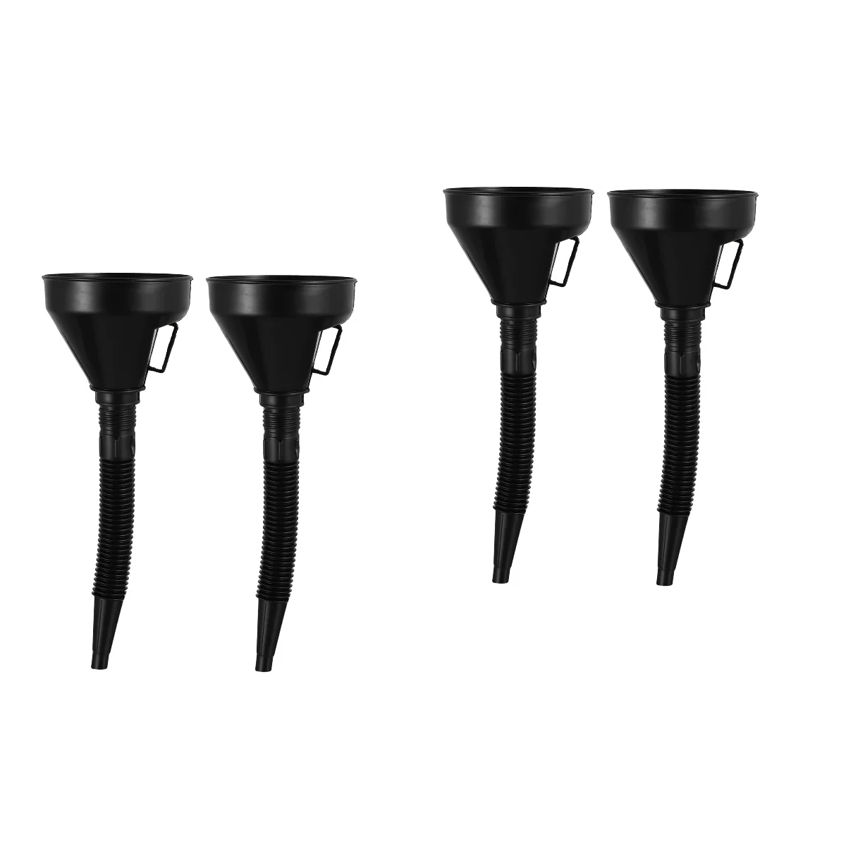 

4 pcs Spout Extension Car Funnel with Filter Net for Water Gasoline Coolant