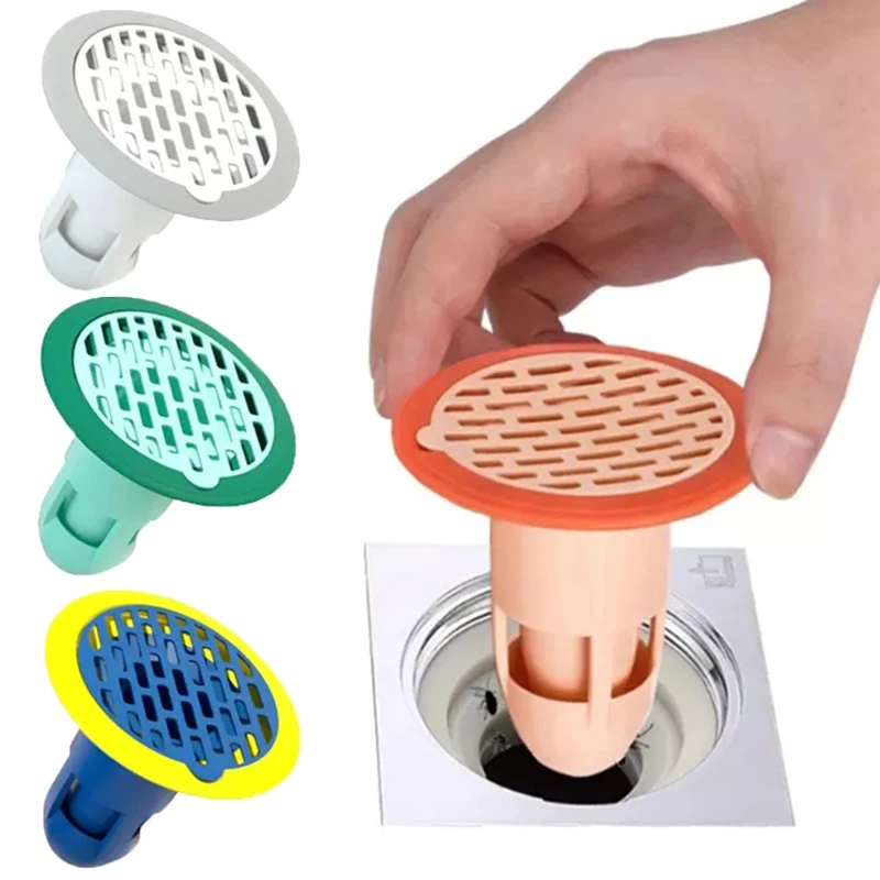 Bathroom Toilet Floor Drain Filter Hair Stoppers Sink Filter Antismell