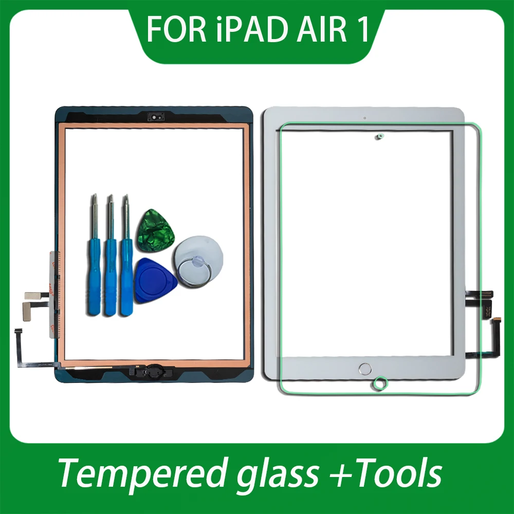 KIT Réparation iPad AIR A1474 Vitre Tactile Noire PREMIUM Qualité Verre