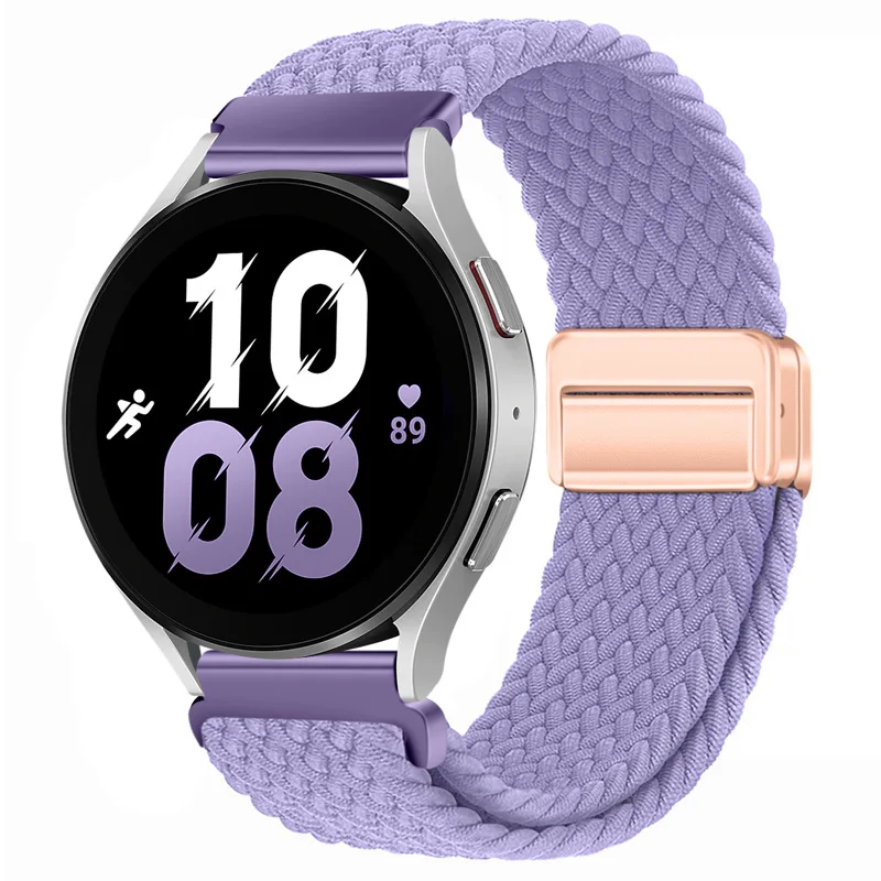 Nylon Braided Loop Strap Bracelet Band - Adjustable and Stylish, 20mm/22mm