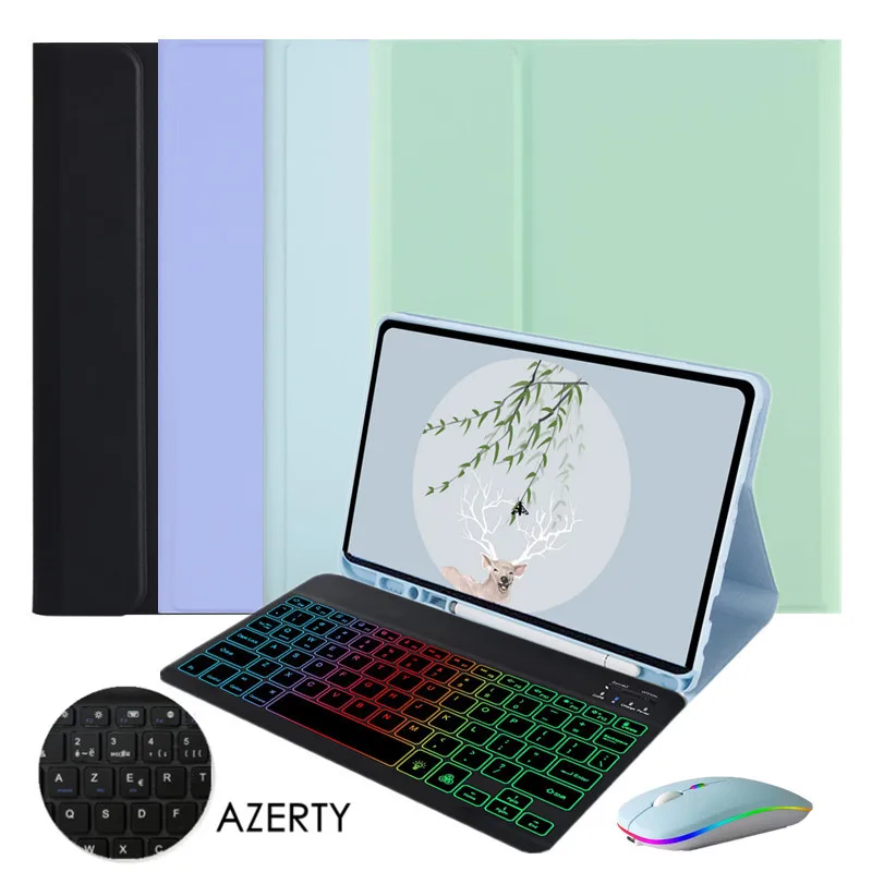 Clavier Frencais Azerty Teclado para Ipad 10 Geração 2023 com Porta-caneta Inteligente Coque Capa para Apple Ipad 10 2023 10.9 Case