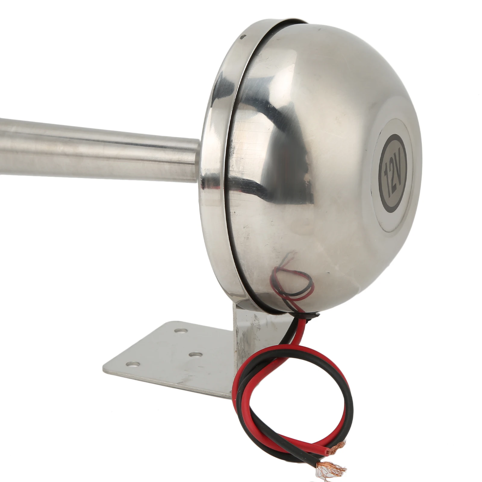 Loud Single Trumpet 328DB 12V 30W Stainless Steel Universal Air Horn for Boats RVs Yachts VXH1112MAR-C car siren horn car air horn waterproof horn