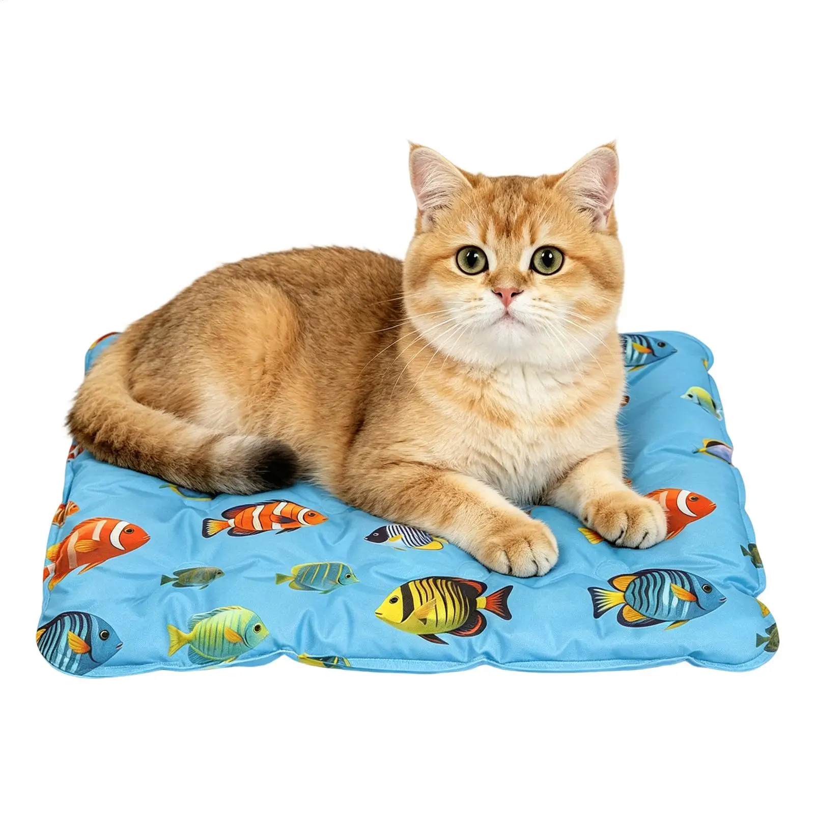Pet Cooling Mat Washable Reusable Pet Pads Multipurpose Floor Mat For Cats And Dogs Summer Cooling Pad Self-Cooling Ice Pads_voghion.com