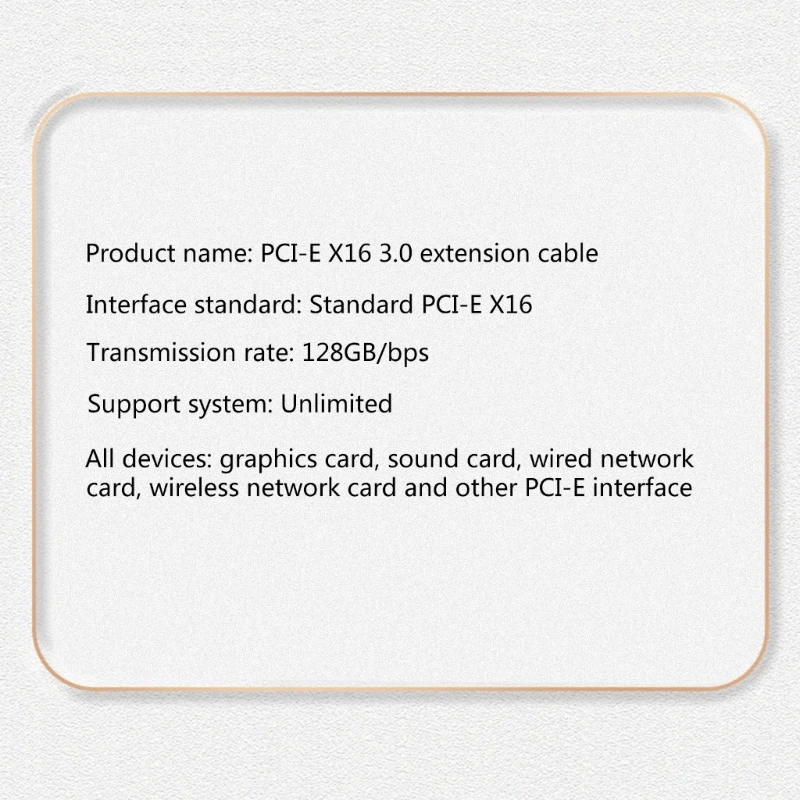 

Вертикальный полноскоростной графический процессор PCIE X16 Riser Cable Удлинительный кабель для видеокарты
