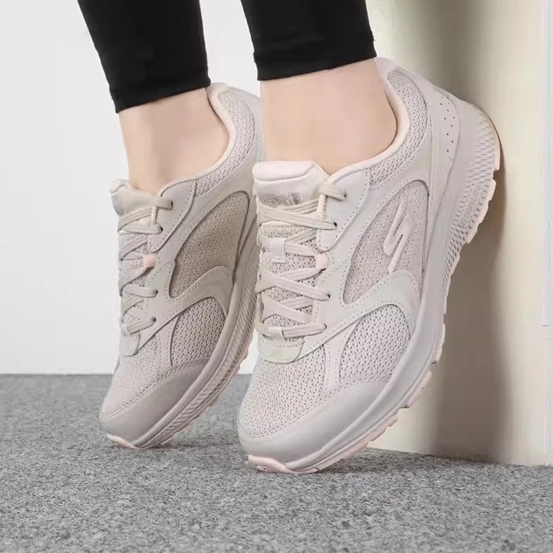 Skechers Women's Sneakers Summer mesh breathable casual running shoes Lightweight shock-absorbing jogging shoes