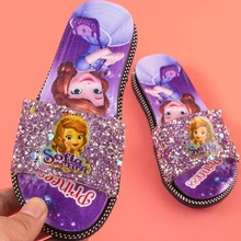 Zapatillas geniales para niñas, zapatos de princesa de dibujos animados de verano, princesa Aisha, hielo y nieve, extraño destino, para interiores y exteriores