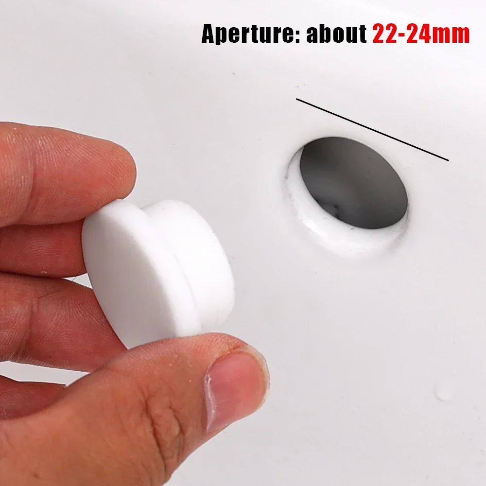 Sink Overflow Cover Wash Basin Kitchen Bathroom Sink Hole Plug Bathtub Drainage