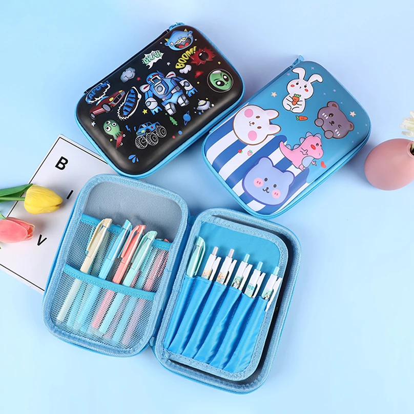 Pencil Case Cute Korean Stationery Large Capacity Pen Case 3D Trousse School Supplies Pencil Box
