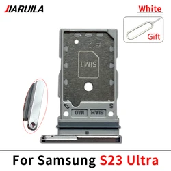 Universal SIM and SD Card Tray Holder Adapter (S23 Ultra white)