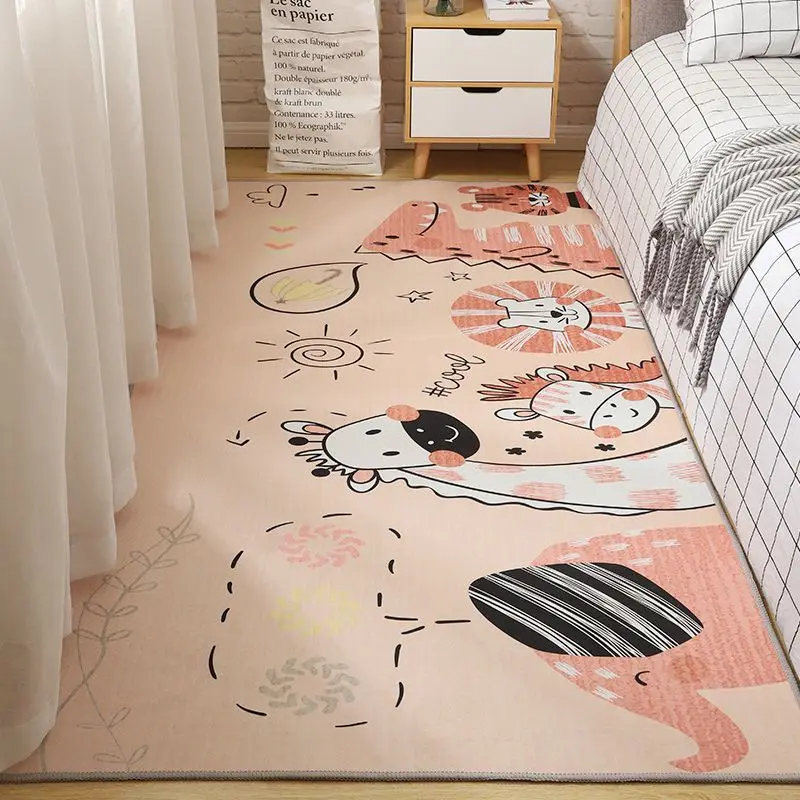 Cartoon Carpet for Bedroom Modern Children Carpet Floor Mats Washable Bath Mat Entrance Door Mat Kids Play Mat Kawaii Room Decor 5