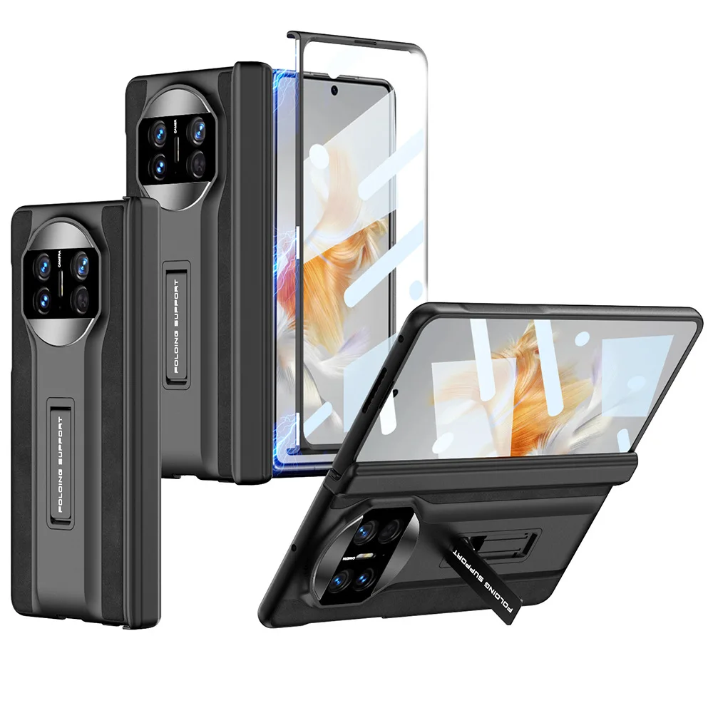 Luxury Anti-Knock Magnetic Leather Case with Hinge Full Cover