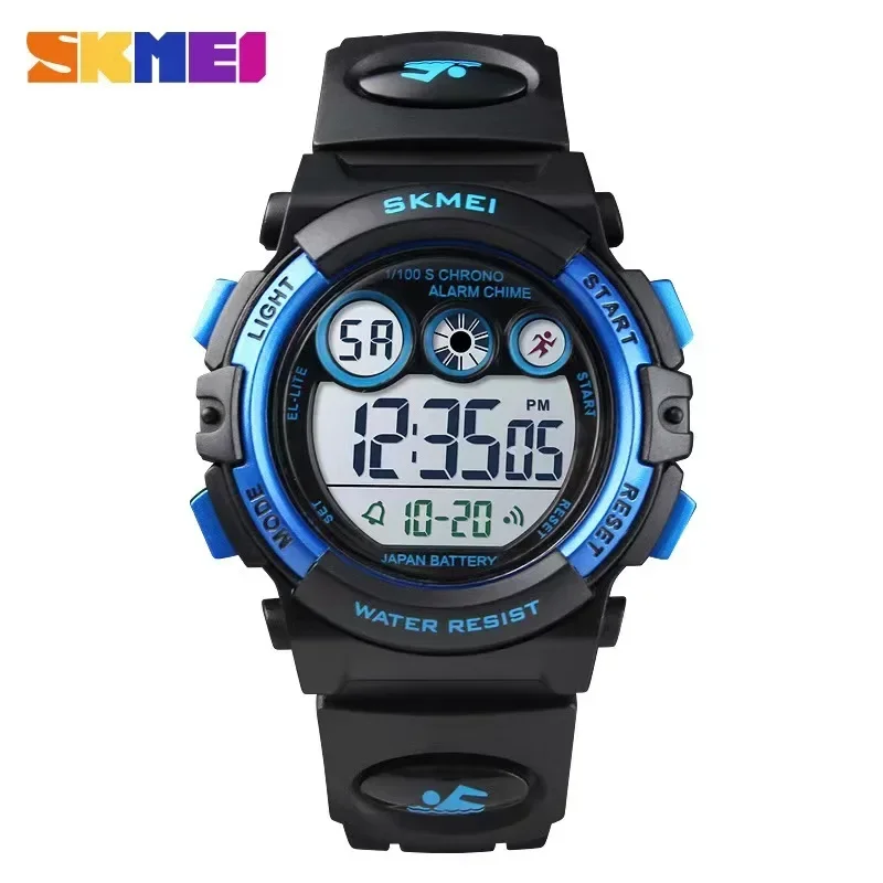 SKMEI 1451 Digital LED Watches Alarm Date Sports Electronic Digital Watch Dropship Fashion Waterproof Children Boy Girl Watch